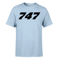 Thumbnail for 747 Flat Text Designed T-Shirts