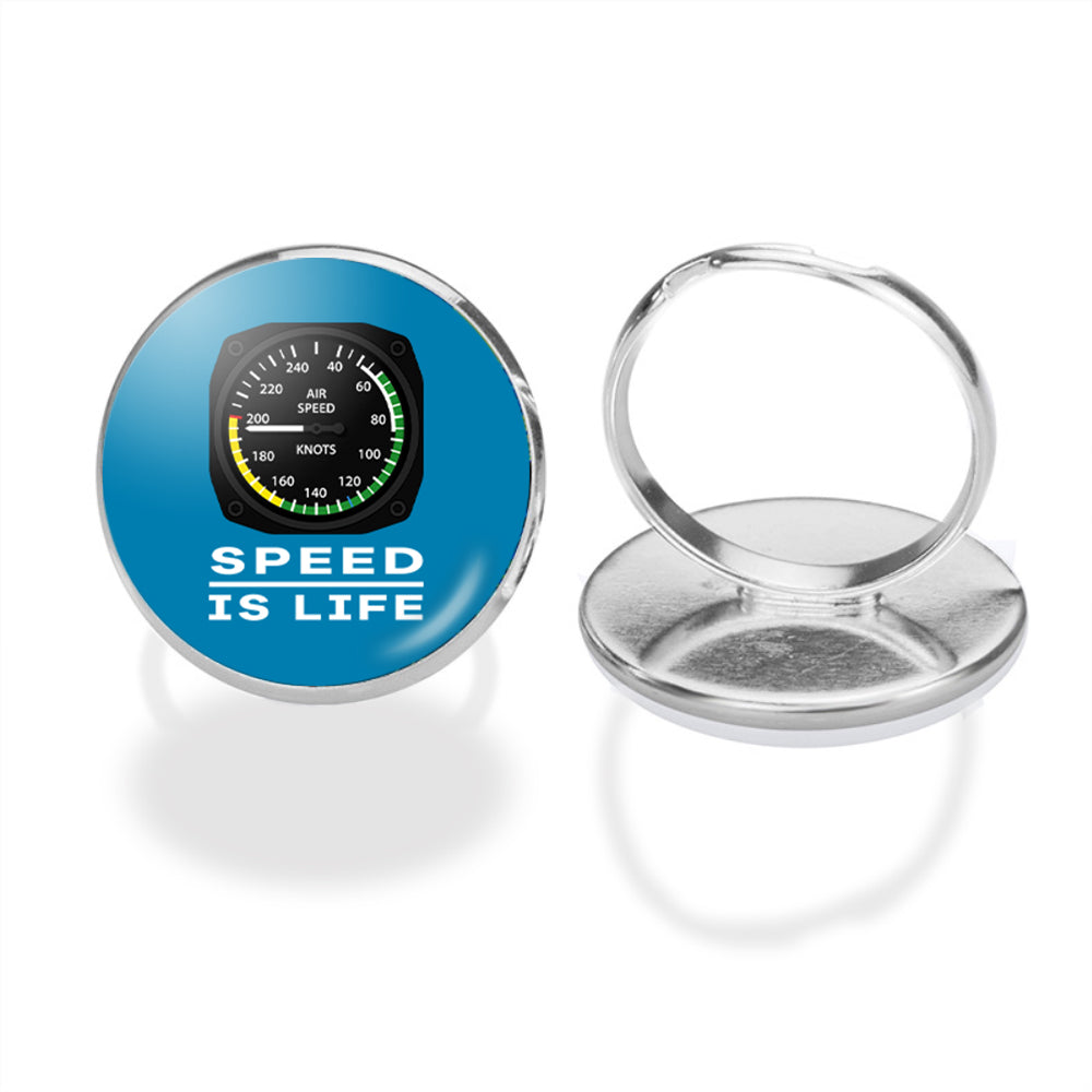 Speed Is Life Designed Rings