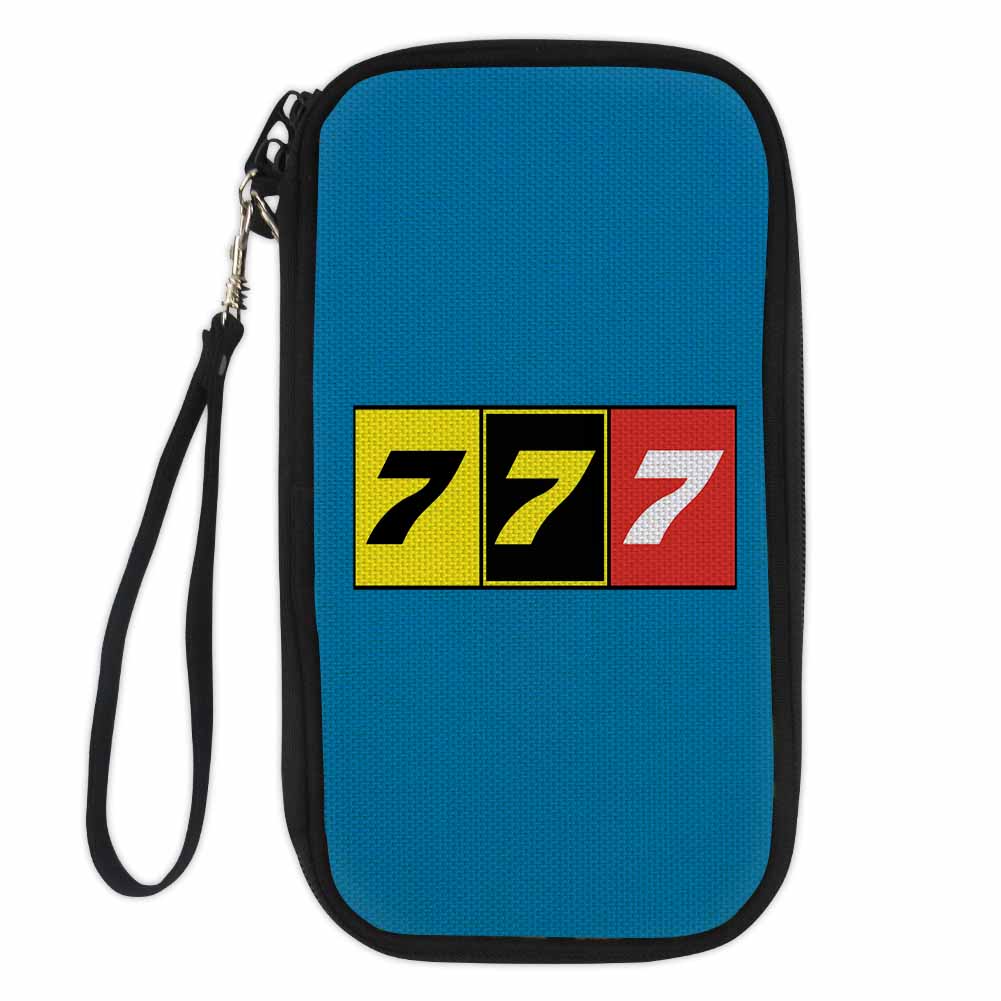 Flat Colourful 777 Designed Travel Cases & Wallets