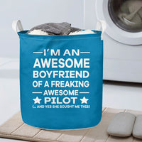 Thumbnail for I am an Awesome Boyfriend Designed Laundry Baskets