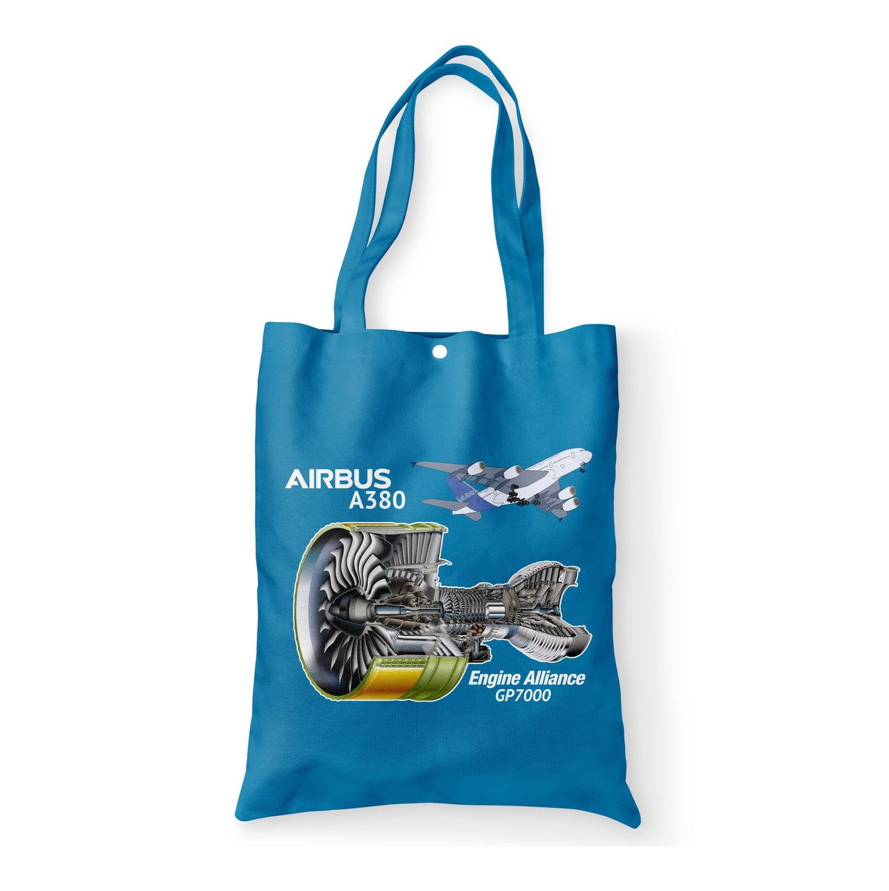 Airbus A380 & GP7000 Engine Designed Tote Bags