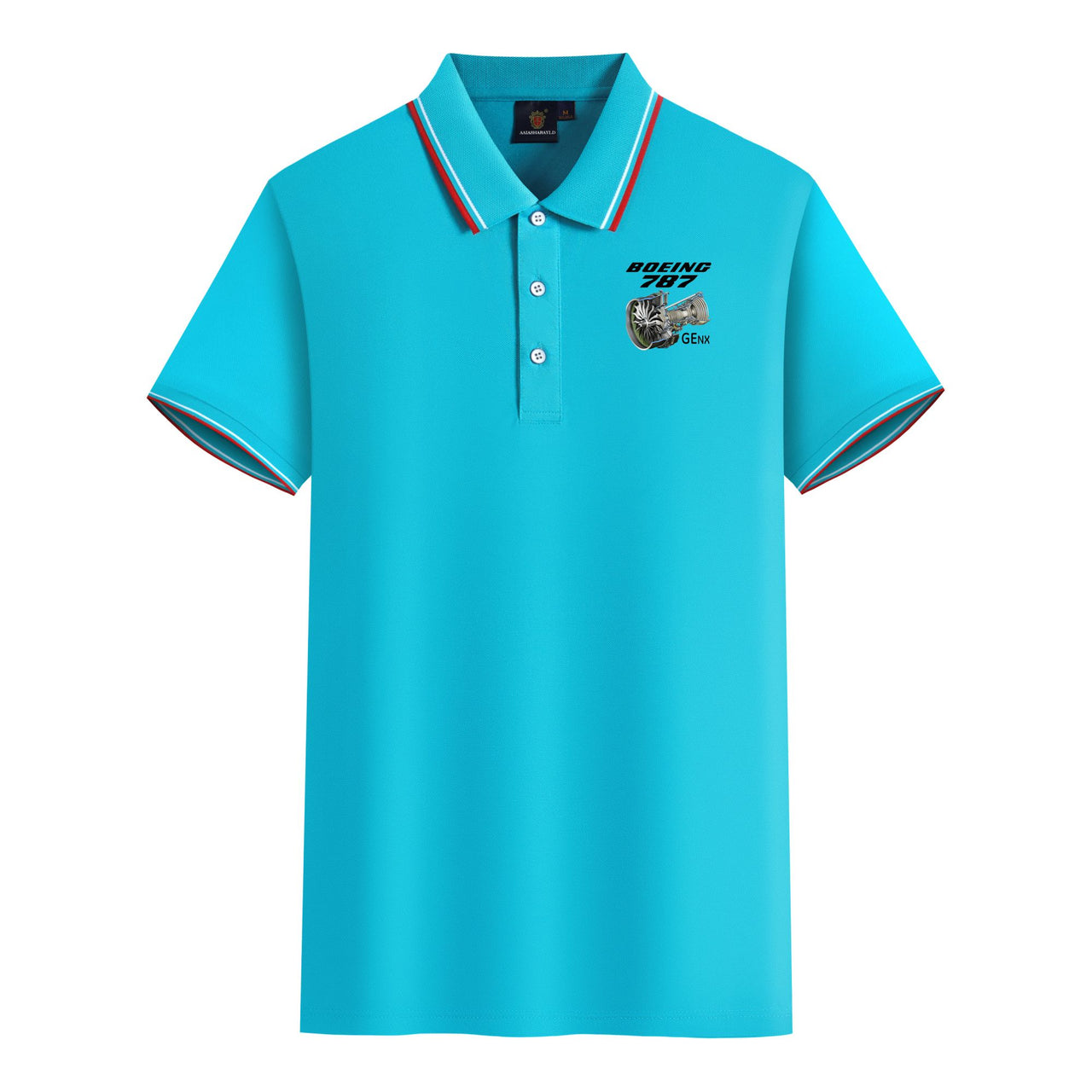 Boeing 787 & GENX Engine Designed Stylish Polo T-Shirts