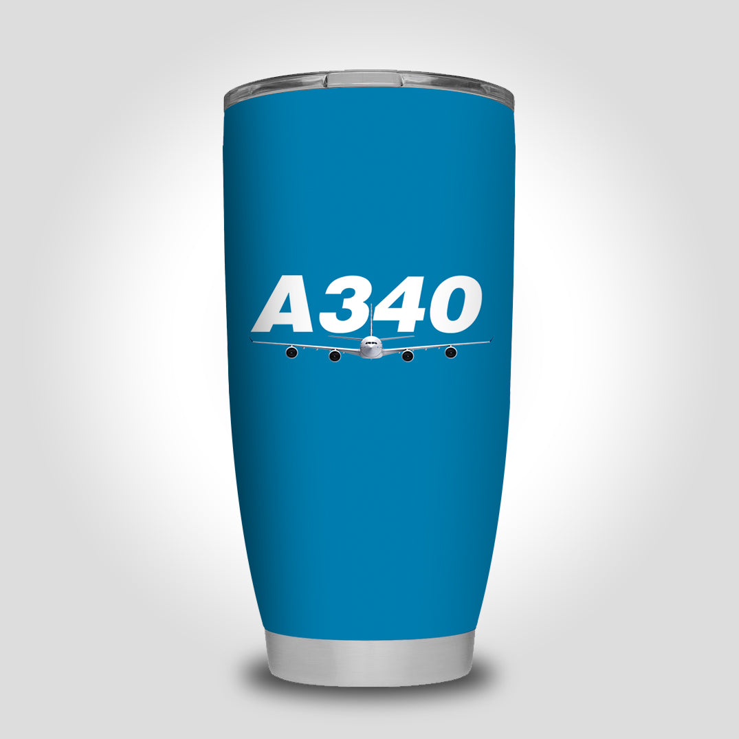 Super Airbus A340 Designed Tumbler Travel Mugs