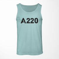 Thumbnail for A220 Flat Text Designed Tank Tops