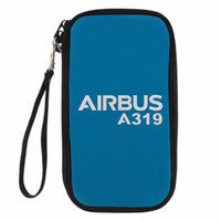 Thumbnail for Airbus A319 & Text Designed Travel Cases & Wallets