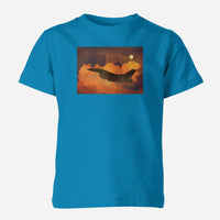 Thumbnail for Departing Fighting Falcon F16 Designed Children T-Shirts