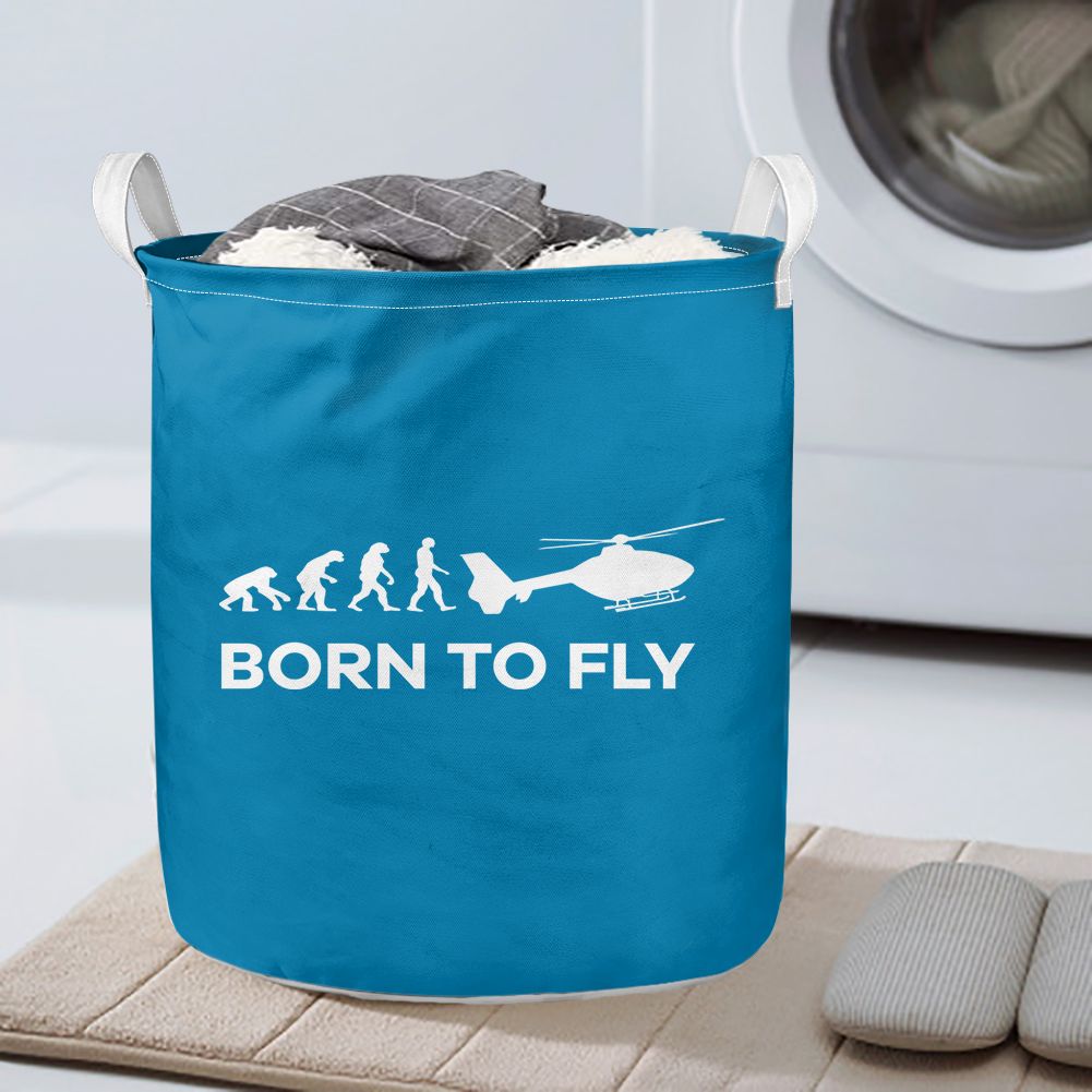 Born To Fly Helicopter Designed Laundry Baskets