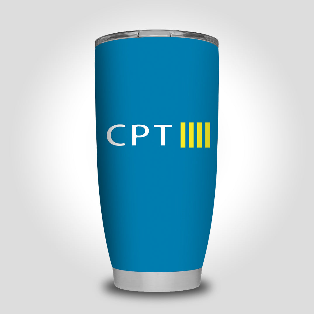 CPT & 4 Lines Designed Tumbler Travel Mugs