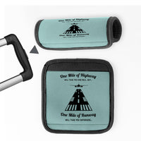 Thumbnail for One Mile of Runway Will Take you Anywhere Designed Neoprene Luggage Handle Covers