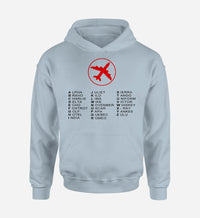 Thumbnail for Aviation Alphabet 2 Designed Hoodies