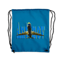 Thumbnail for Antonov AN-225 (24) Designed Drawstring Bags