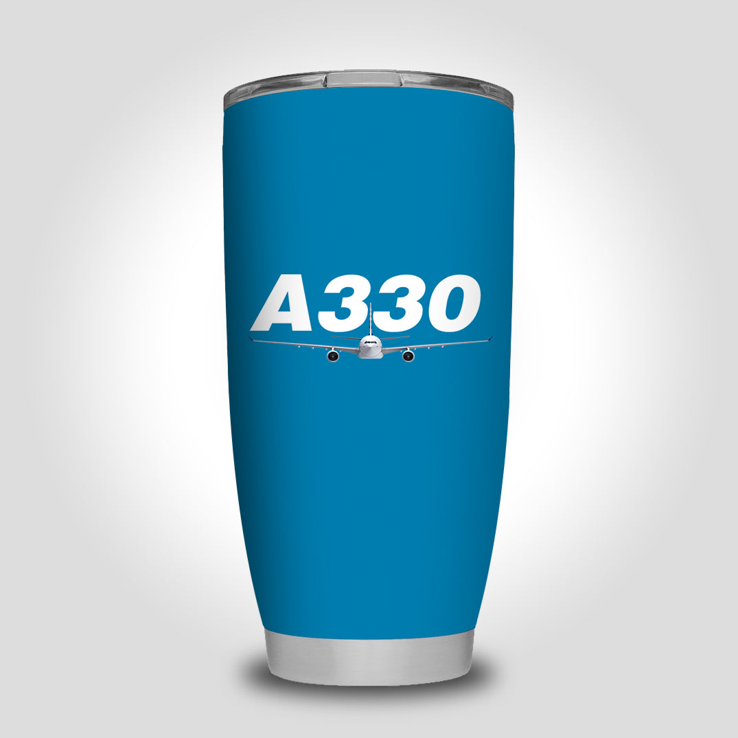 Super Airbus A330 Designed Tumbler Travel Mugs