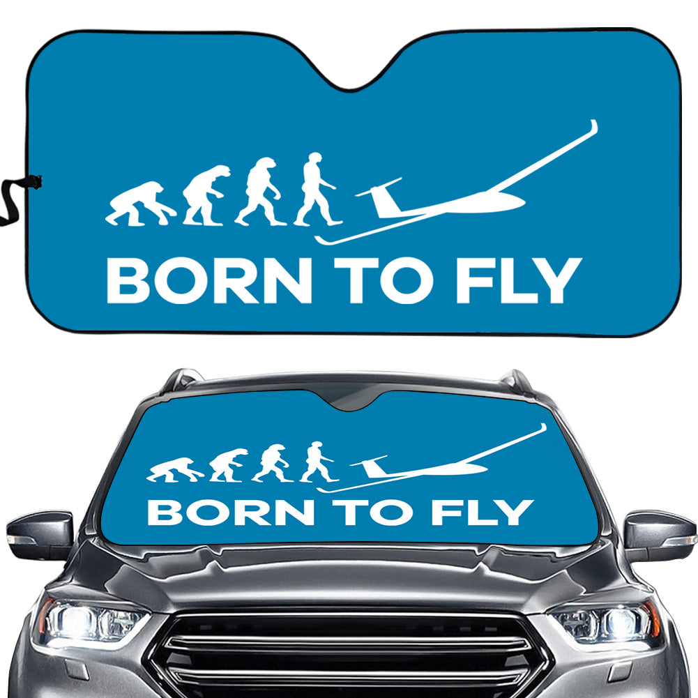 Born To Fly Glider Designed Car Sun Shade