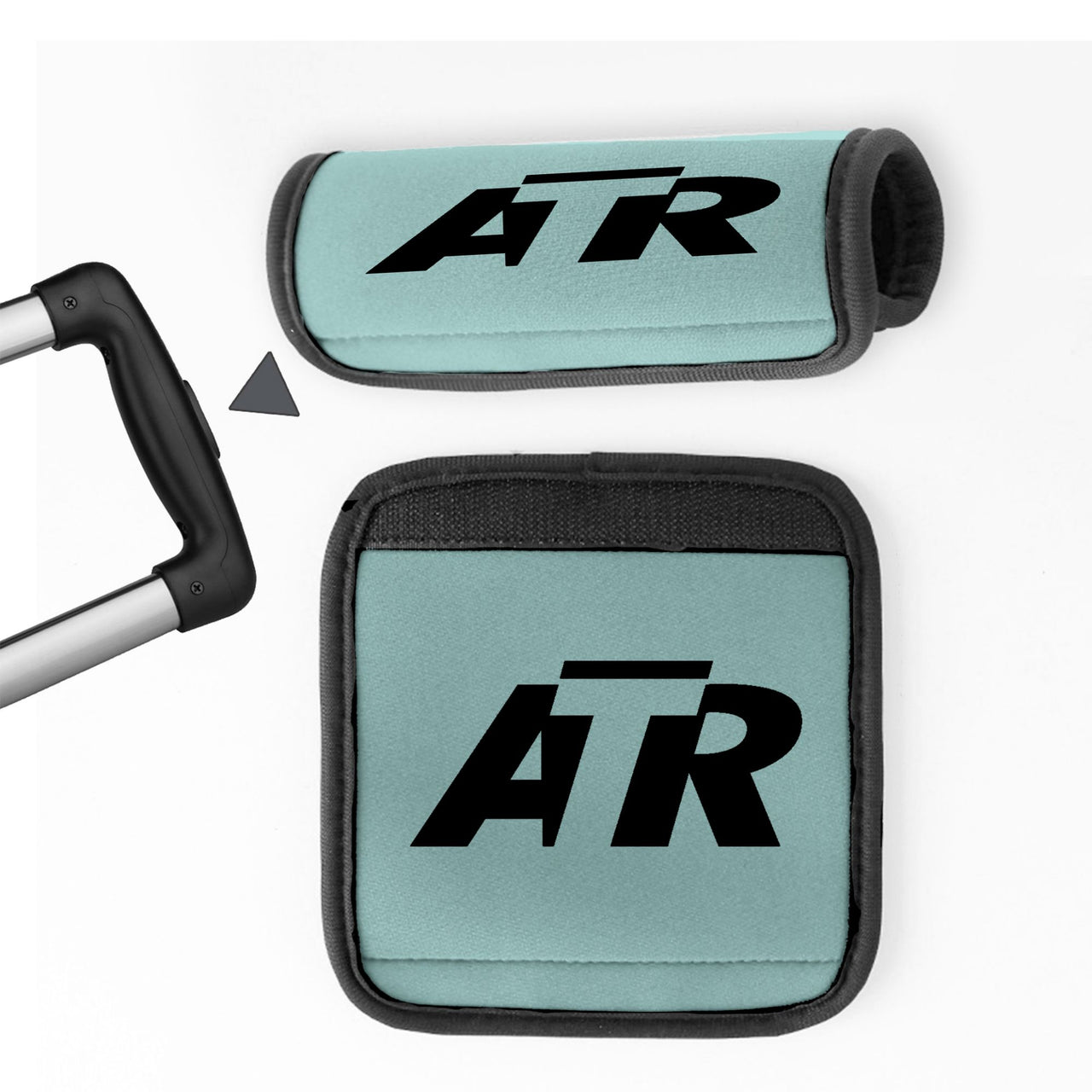 ATR & Text Designed Neoprene Luggage Handle Covers