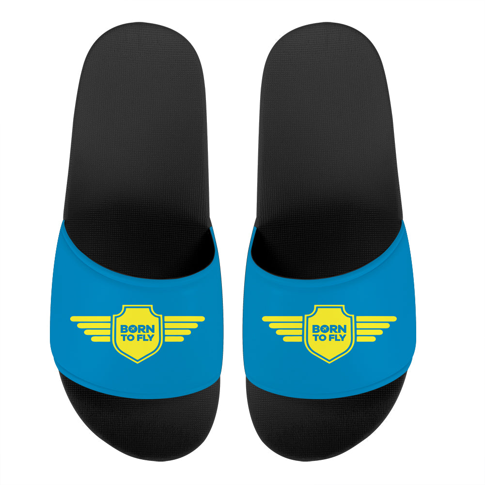 Born To Fly & Badge Designed Sport Slippers