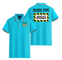Thumbnail for Blood Type AVGAS Designed Stylish Polo T-Shirts (Double-Side)