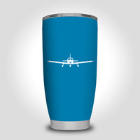 Thumbnail for Piper PA28 Silhouette Plane Designed Tumbler Travel Mugs
