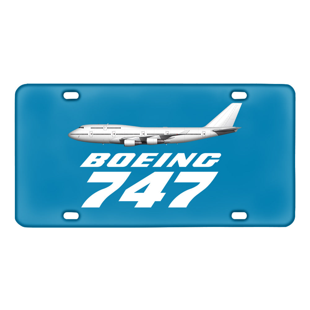 The Boeing 747 Designed Metal (License) Plates