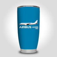 Thumbnail for The Airbus A320Neo Designed Tumbler Travel Mugs