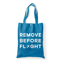 Thumbnail for Remove Before Flight Designed Tote Bags
