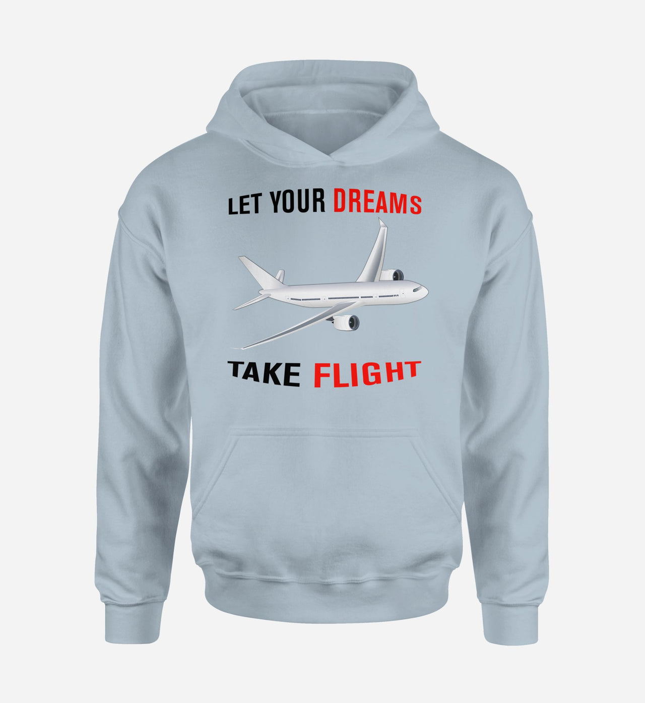Let Your Dreams Take Flight Designed Hoodies
