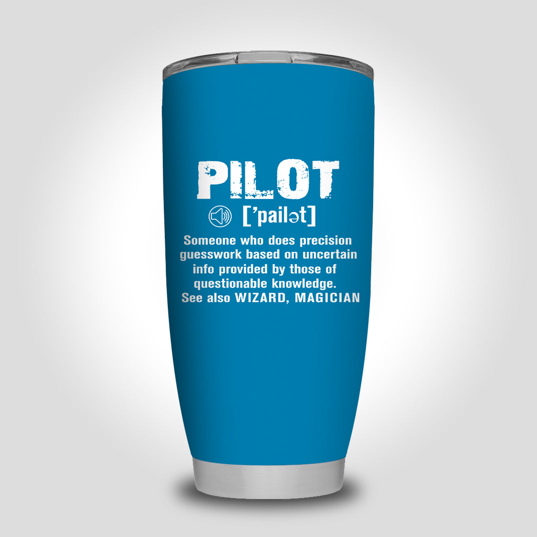 Pilot [Noun] Designed Tumbler Travel Mugs
