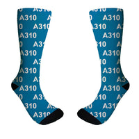Thumbnail for A310 Flat Text Designed Socks