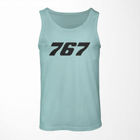 Thumbnail for 767 Flat Text Designed Tank Tops