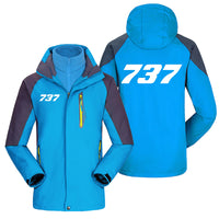 Thumbnail for 737 Flat Text Designed Thick Skiing Jackets