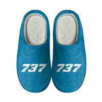 Thumbnail for 737 Flat Text Designed Cotton Slippers