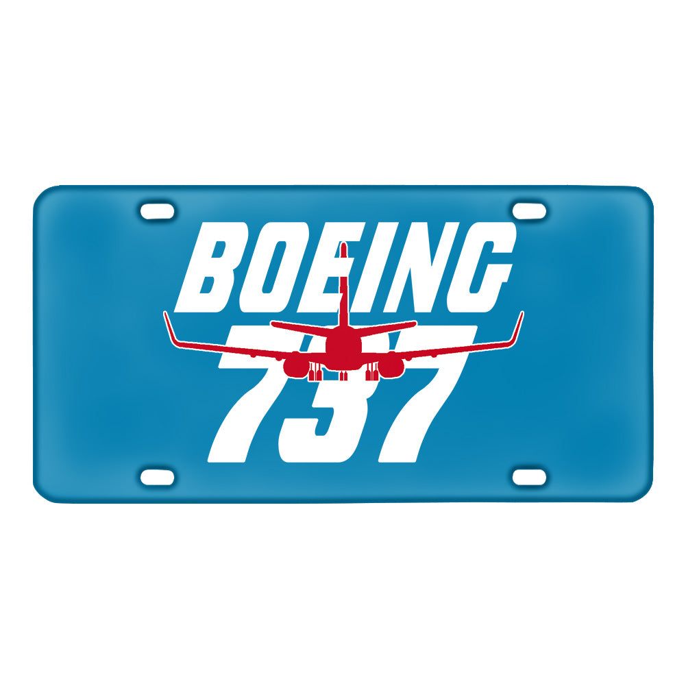 Amazing Boeing 737 Designed Metal (License) Plates