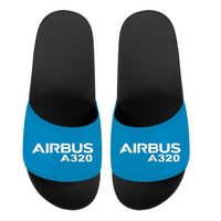 Thumbnail for Airbus A320 & Text Designed Sport Slippers