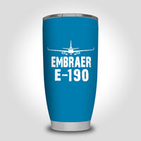 Thumbnail for Embraer E-190 & Plane Designed Tumbler Travel Mugs