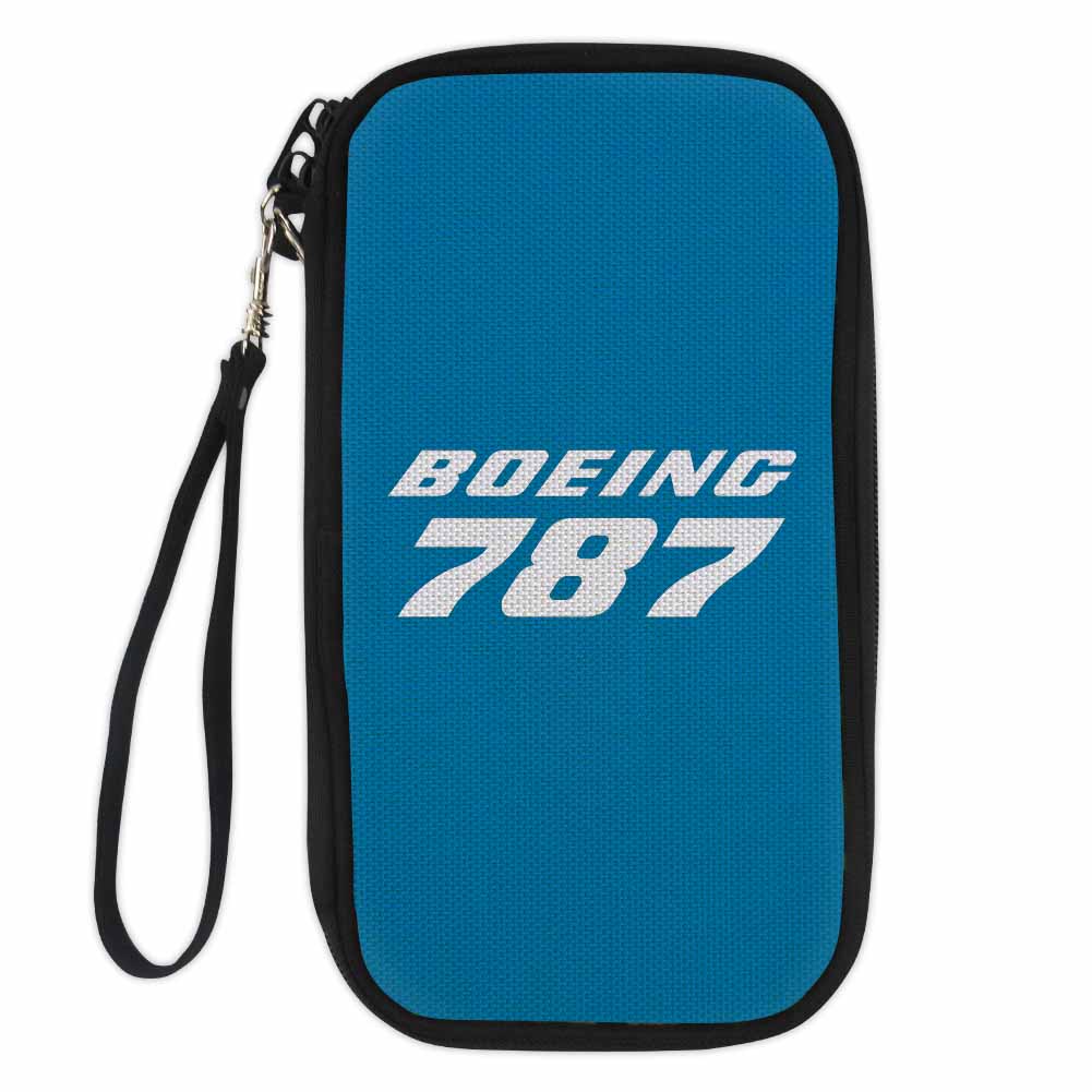 Boeing 787 & Text Designed Travel Cases & Wallets