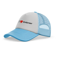 Thumbnail for I Love Embraer Designed Trucker Caps & Hats