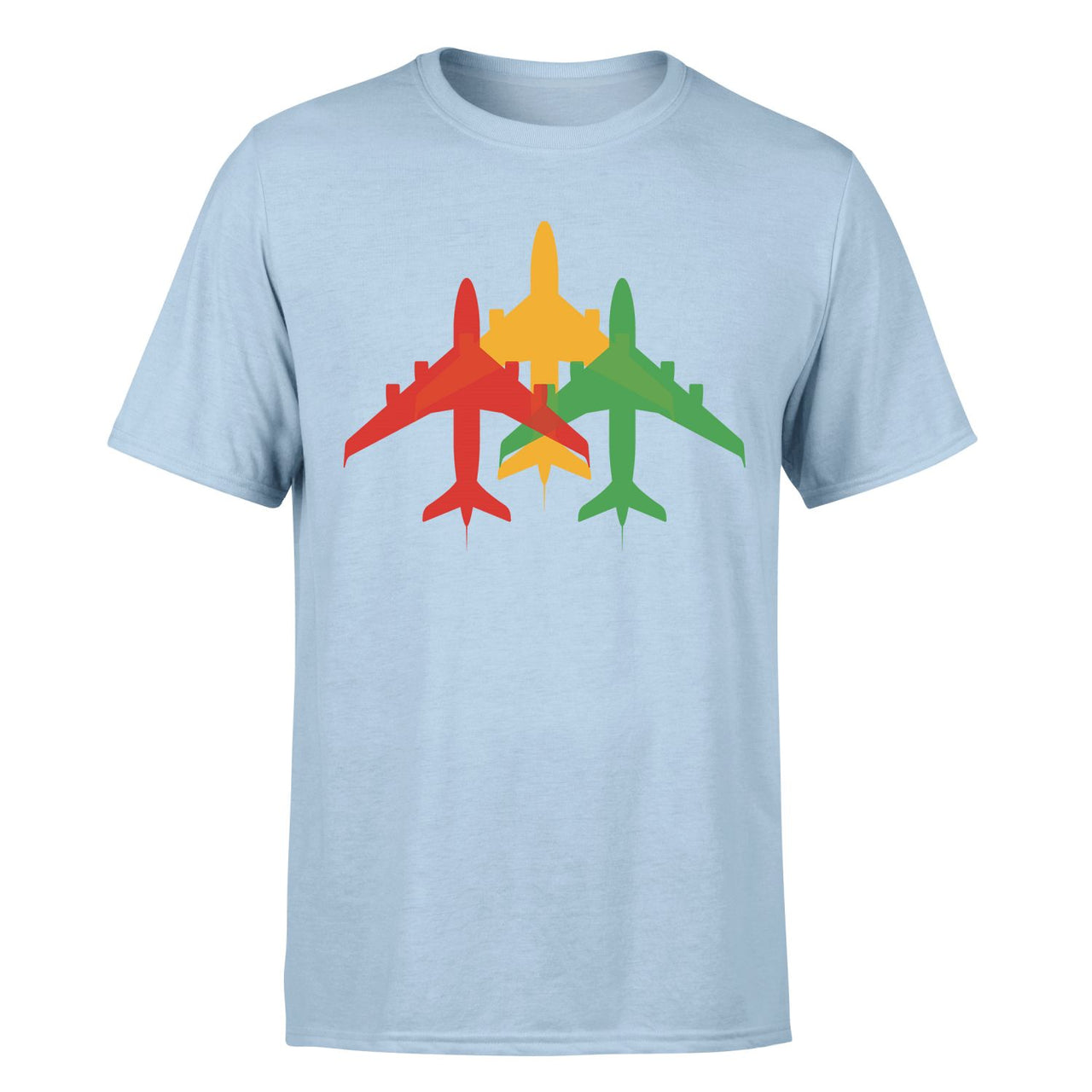 Colourful 3 Airplanes Designed T-Shirts - view 8