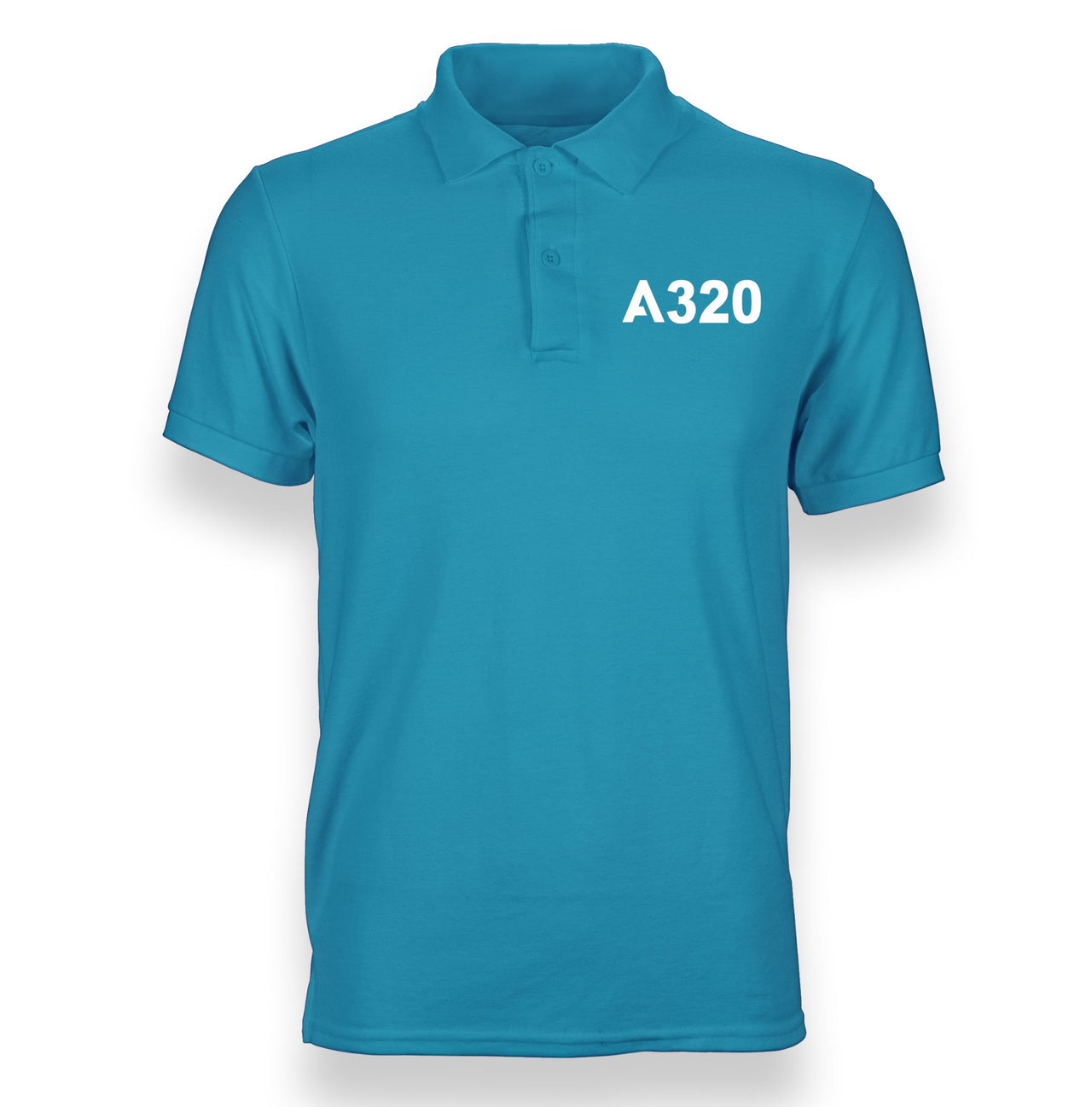A320 Flat Text Designed "WOMEN" Polo T-Shirts