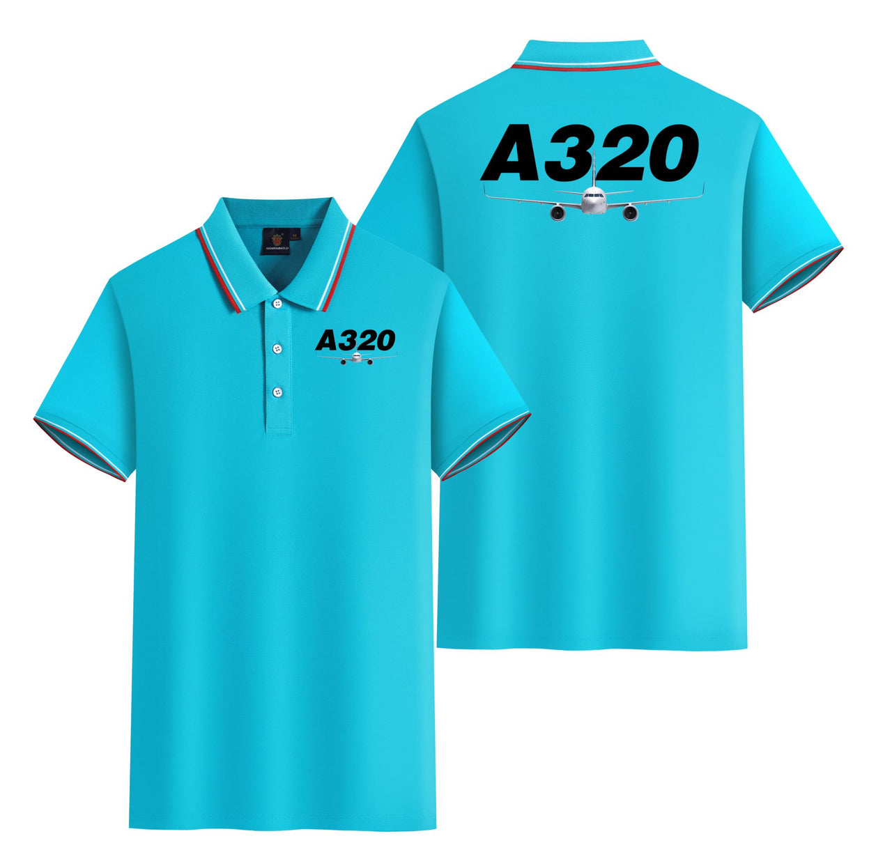Super Airbus A320 Designed Stylish Polo T-Shirts (Double-Side)