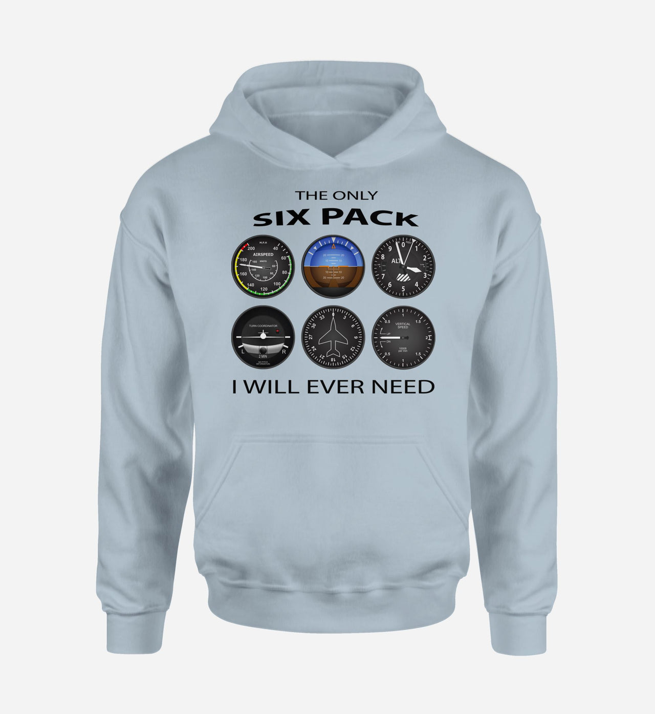 The Only Six Pack I Will Ever Need Designed Hoodies