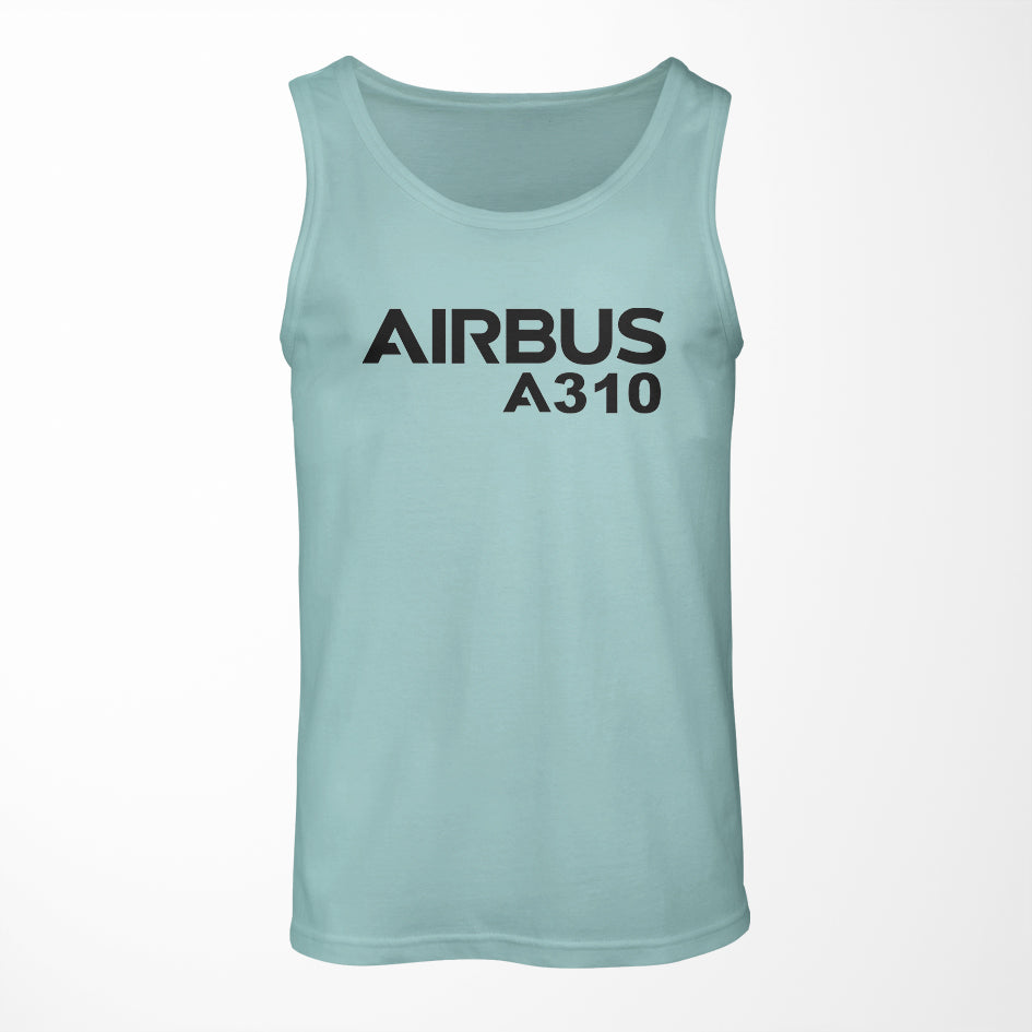 Airbus A310 & Text Designed Tank Tops