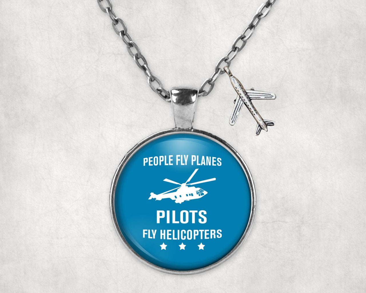 People Fly Planes Pilots Fly Helicopters Designed Necklaces