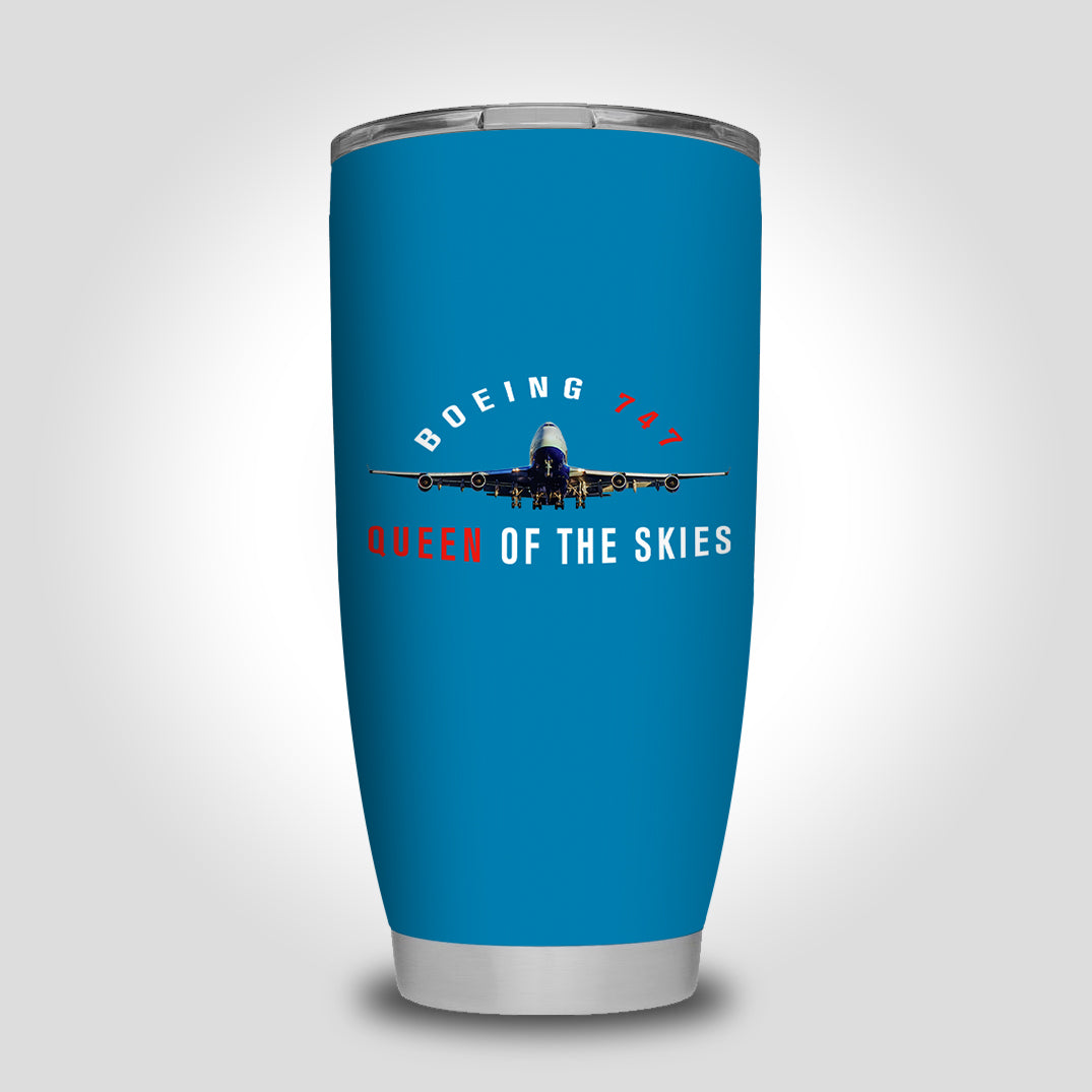Boeing 747 Queen of the Skies Designed Tumbler Travel Mugs