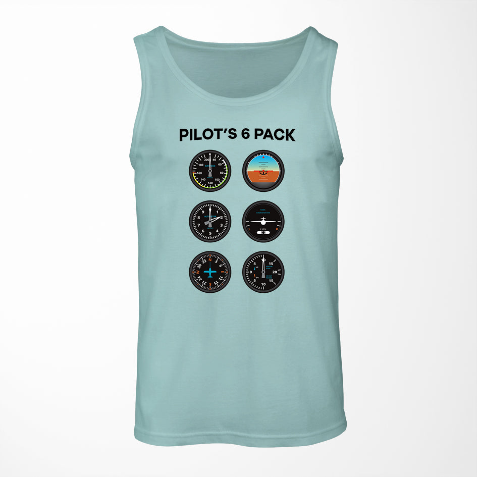 Pilot's 6 Pack Designed Tank Tops