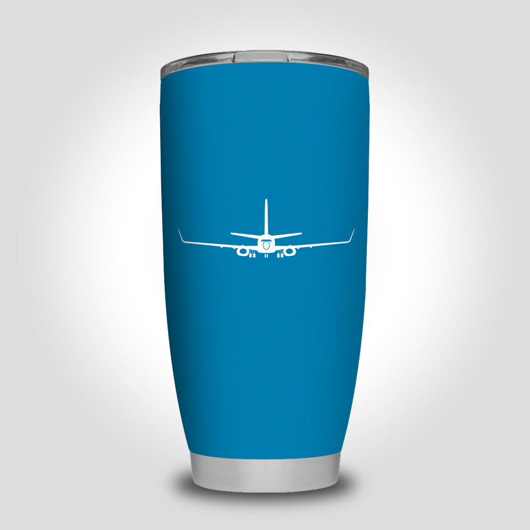 Boeing 737-800NG Silhouette Designed Tumbler Travel Mugs