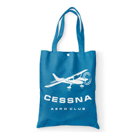 Thumbnail for Cessna Aeroclub Designed Tote Bags