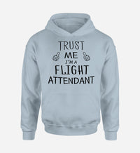 Thumbnail for Trust Me I'm a Flight Attendant Designed Hoodies
