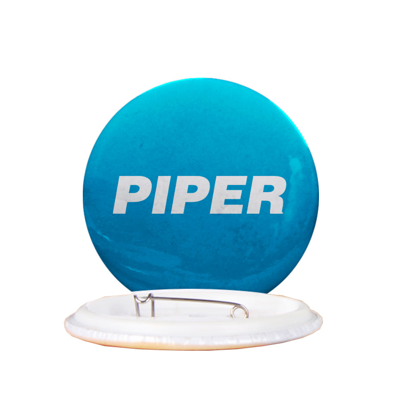 Piper & Text Designed Pins