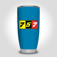 Thumbnail for Flat Colourful 757 Designed Tumbler Travel Mugs