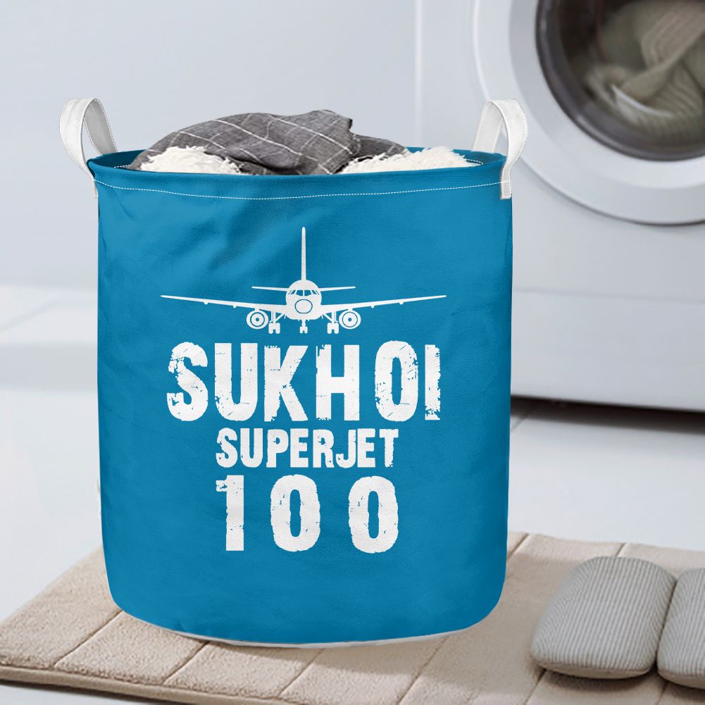Sukhoi Superjet 100 & Plane Designed Laundry Baskets