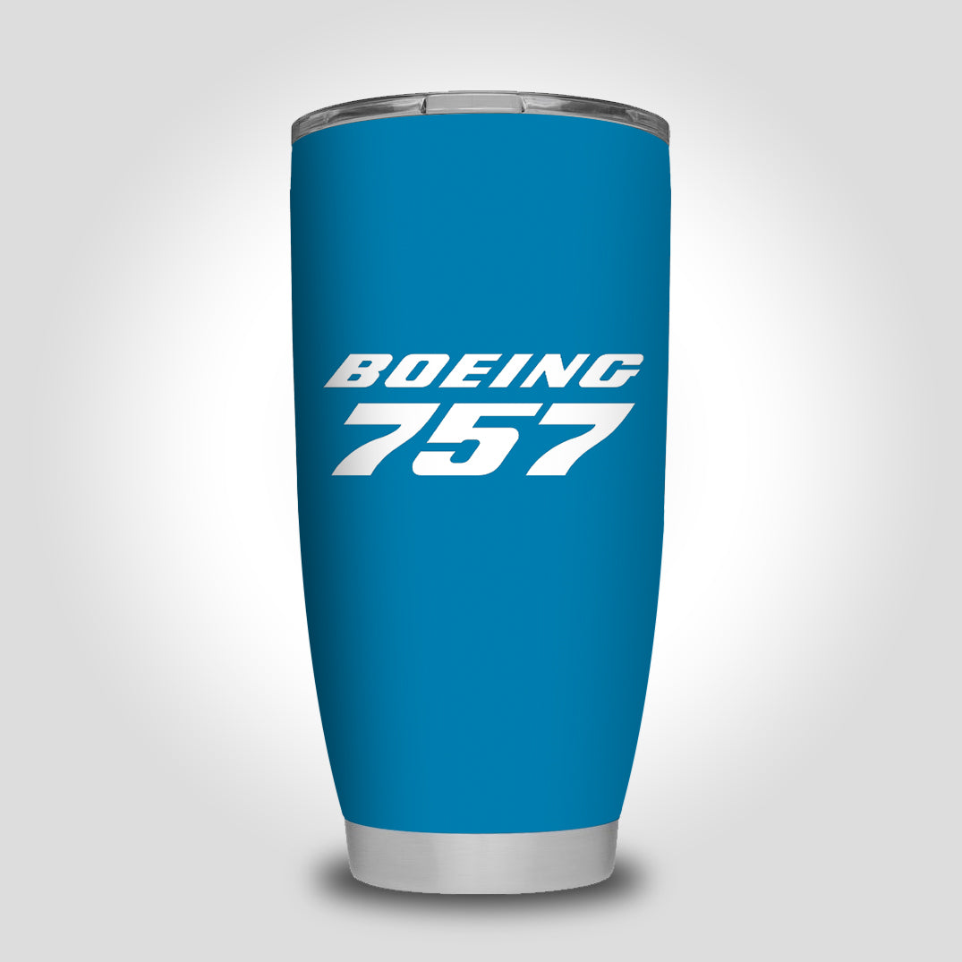 Boeing 757 & Text Designed Tumbler Travel Mugs